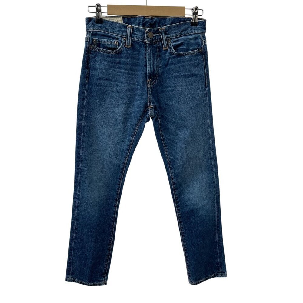 Abercrombie & Fitch Skinny Jeans Medium Wash Denim Mid-Rise Blue Mens 26x28